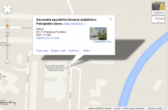 Sporiteľňa podľa Google maps